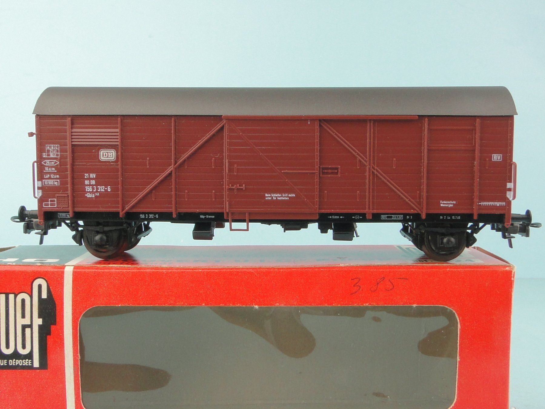 Modellini di ferrovie: Röwa DB Gbls Güterwagen – Usato da Bülach venduto da cann11 3