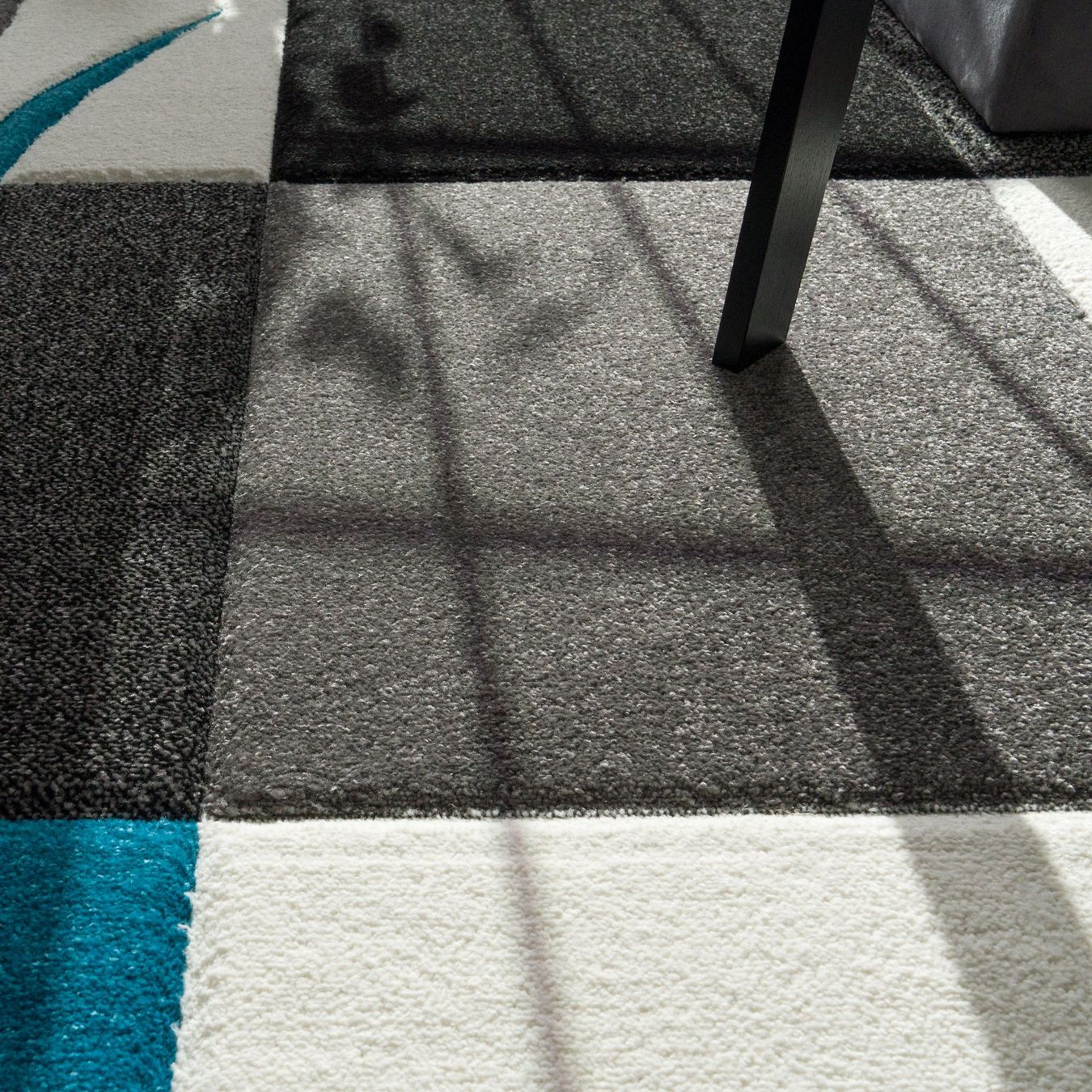 Tappeti: XXL Teppich Karo NEU Blau – Nuovo e nell'imballaggio originale da Bern venduto da Miraitrading 1