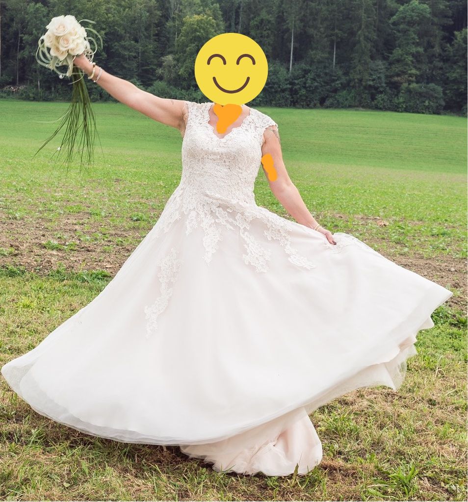 Vestiti: Wunderschönes Hochzeitskleid Beige – Usato da Embrach venduto da Schnufi66 4