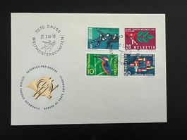 Sonderbrief Weltmeisterschaften Davos 1966   (M818)