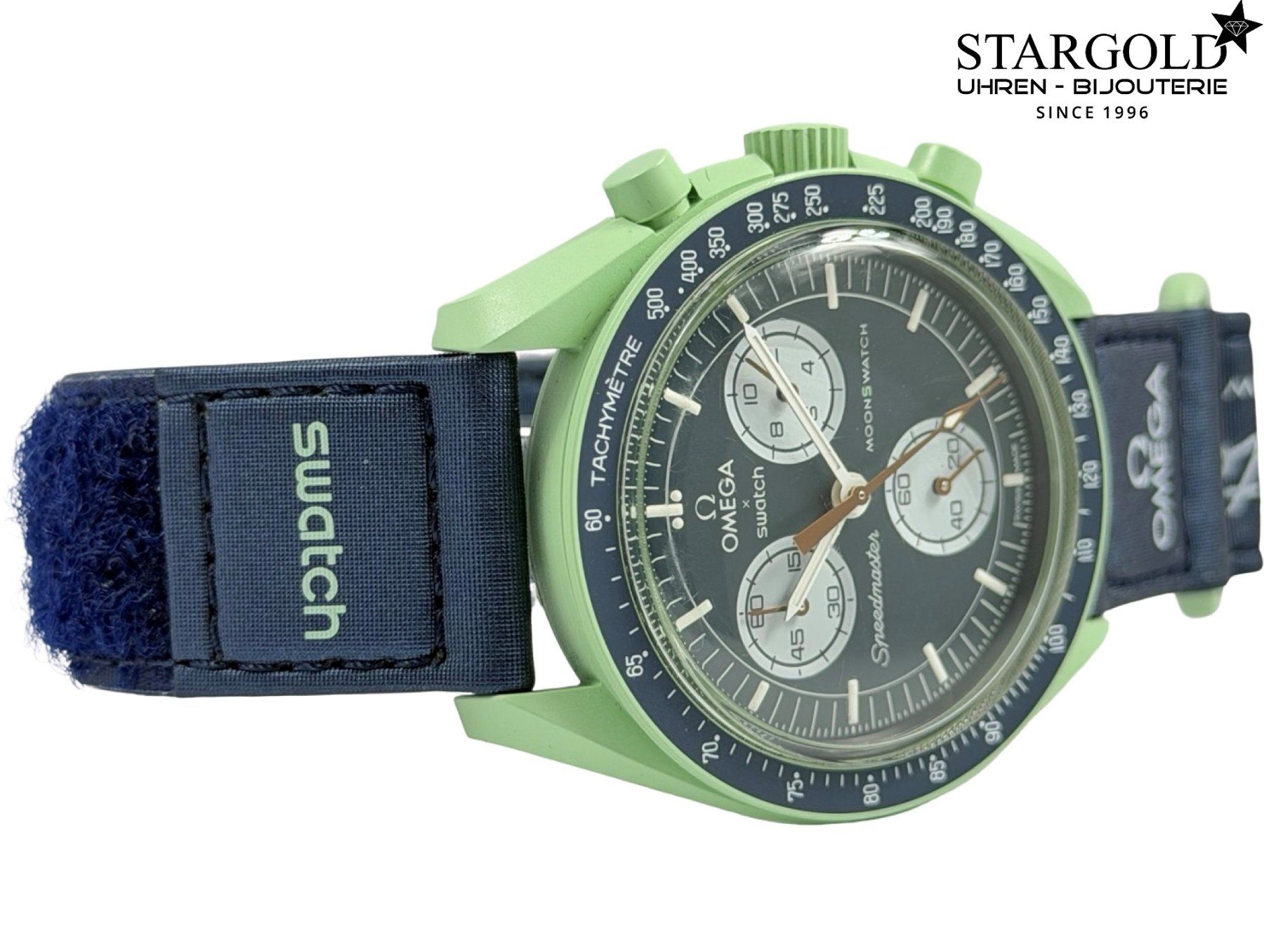 Swatch Uhren: Swatch Moonswatch "Mission On Earth" - SO33G100 – Gebraucht aus Zürich von Stargold-Uhren 7