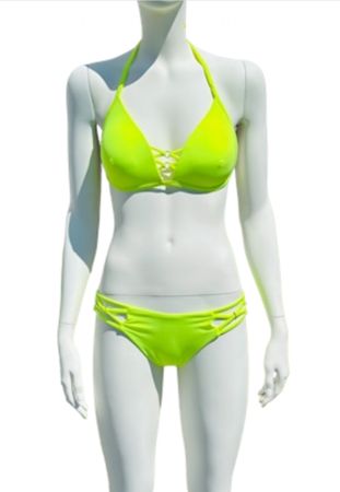 Neon Bikini Set, Summer Vibes, Size L, New