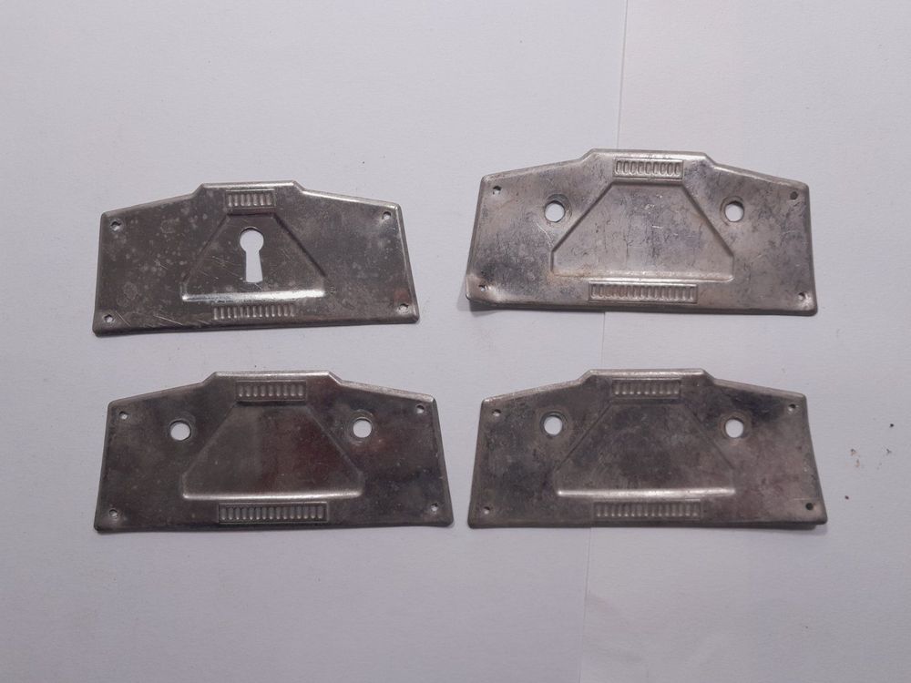 10x Ovale Schlüsselloch-Abdeckungen Vintage - Zinklegierung Für Möbel