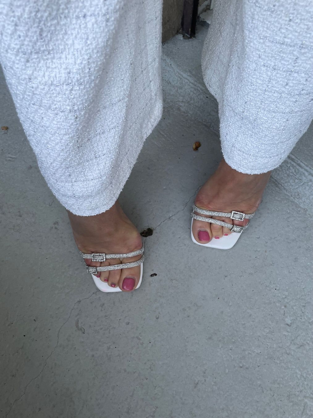Scarpe da donna: Weisse Sandalen mit Strass 36 – Nuovo (secondo la descrizione) da Zürich venduto da Angela_Fashion_Lover 1