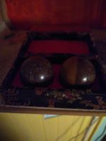 Massagekugeln Set Tigerauge und Jaspis Dekokugeln