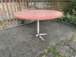 Schaffner Gartentisch rund rot