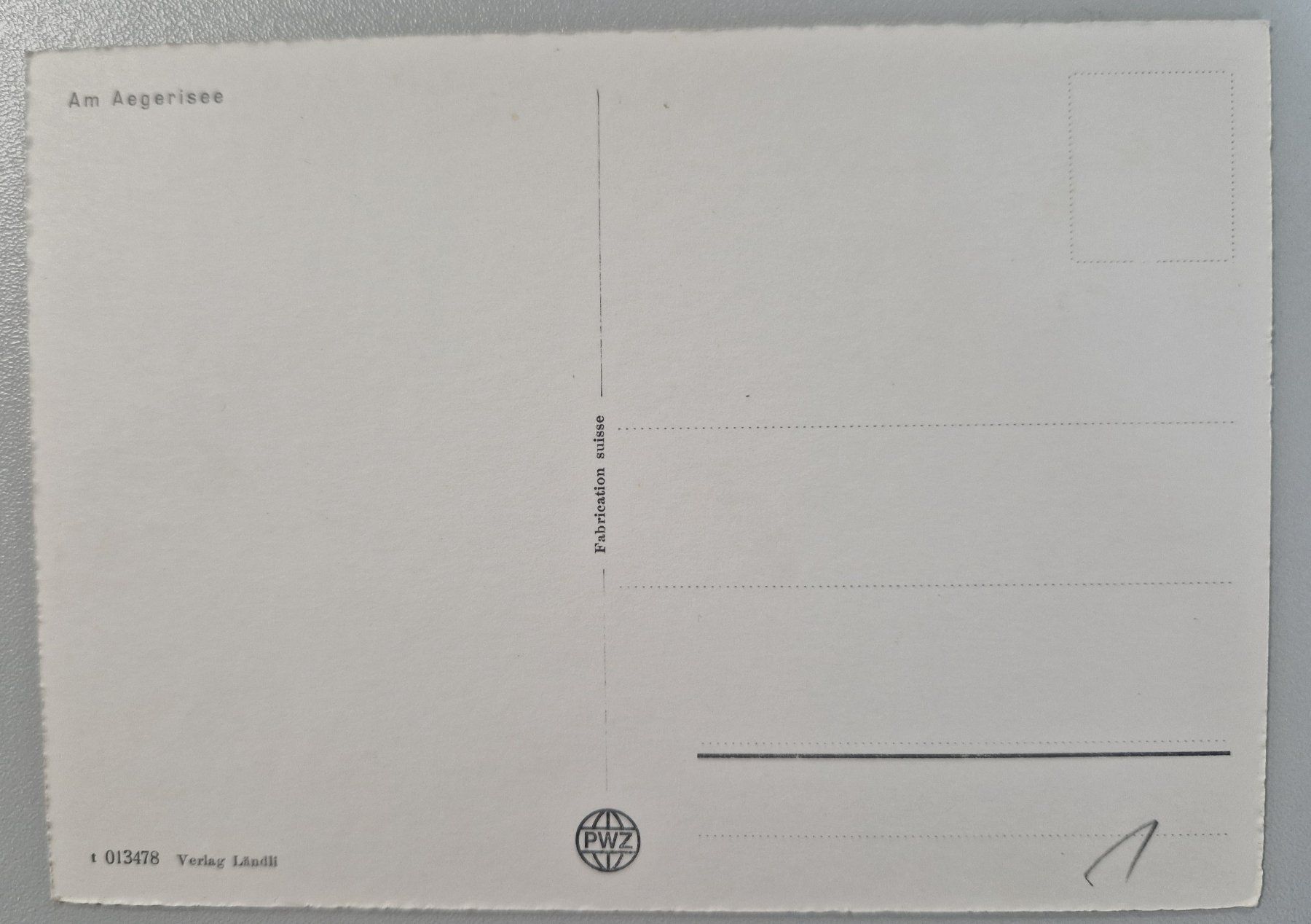 Cartoline postali: Am Aegerisee Top / alt – Nuovo (secondo la descrizione) da Melchnau venduto da Arthurius 1