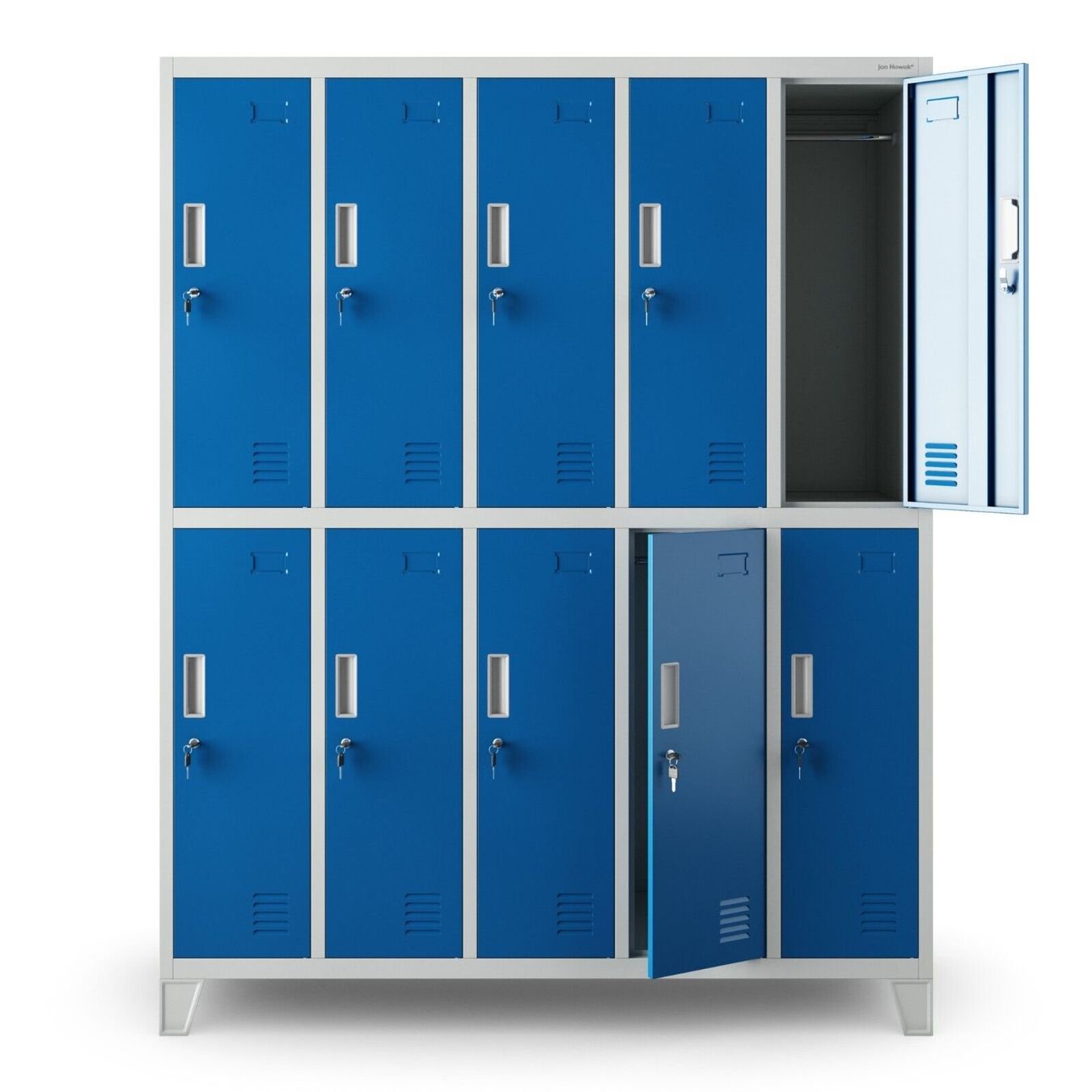 Armadi: Schliessfachschrank 10 Fächer - Grau/Blau – Nuovo e nell'imballaggio originale da Wallenwil venduto da toesstal-vertrieb