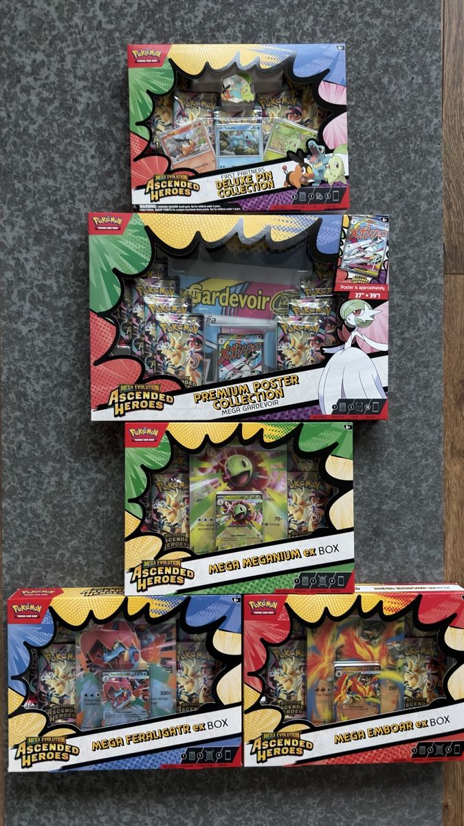 Pokémon Carte collezionabili: 🇬🇧Pokemon Ascended Heroes Collection - All 5 Boxes! – Nuovo e nell'imballaggio originale da Basel venduto da rup_r2m2