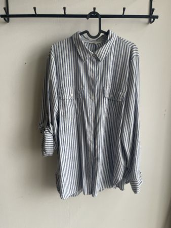 Max Studio Damenbluse gestreift – Grösse XL
