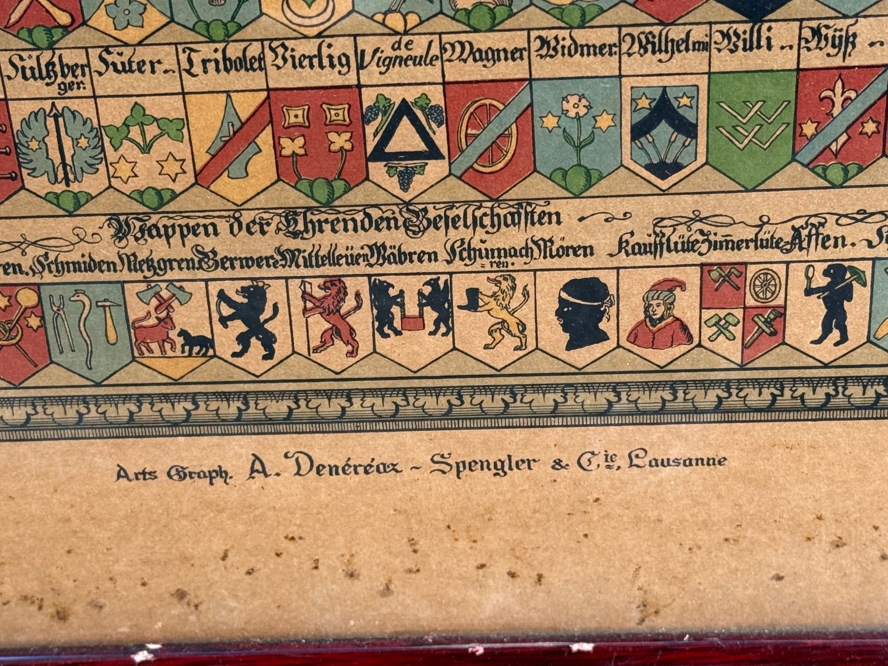 Grafiken & Lithographien: Antike Litho Regimentswappen Stadt Bern – Gebraucht aus Bern von Jwpm66 4