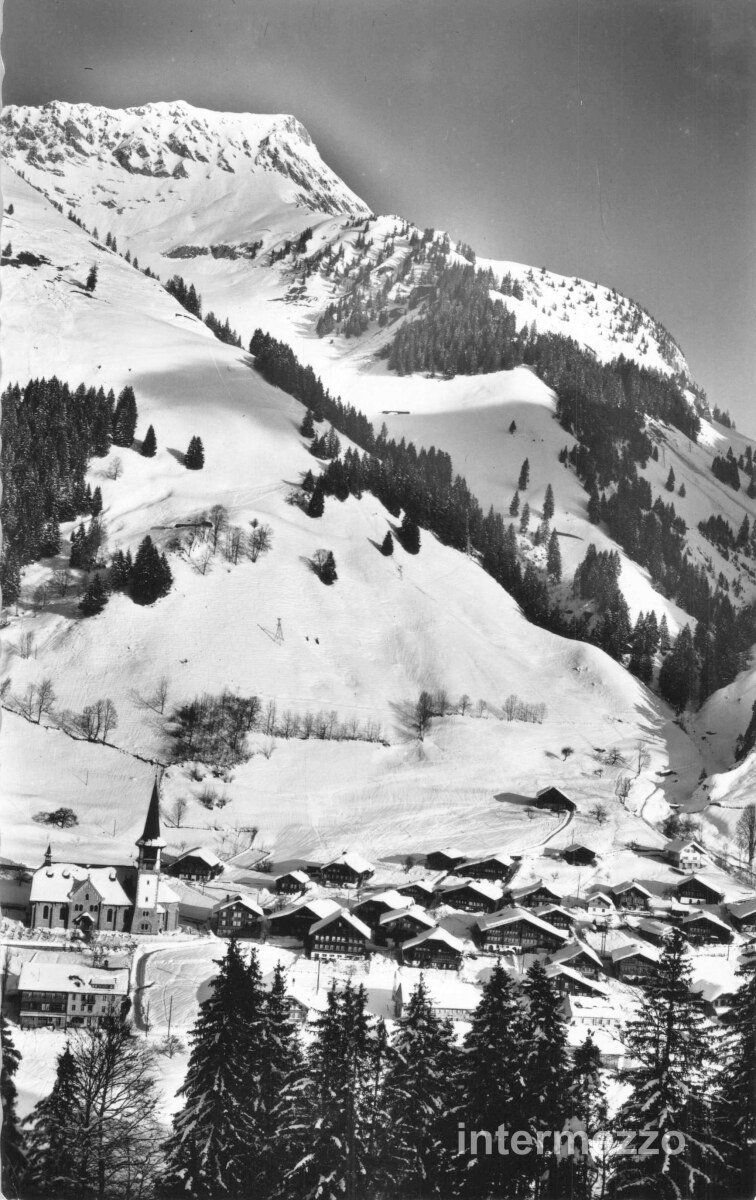 Cartoline postali: Bellegarde Jaun FR // Dorf Winter – Usato da Basel venduto da intermezzo12