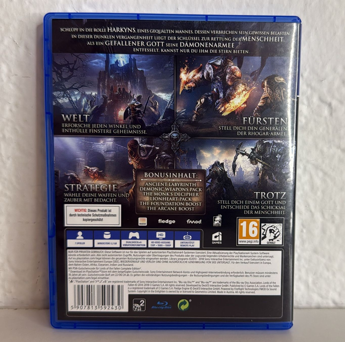 Spiele: PS4 Lords of the Fallen Complete Edition – Gebraucht aus Ehrendingen von lax21 1