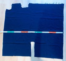Stoffrest, Wollcrepe, Dunkelblau 85x43cm