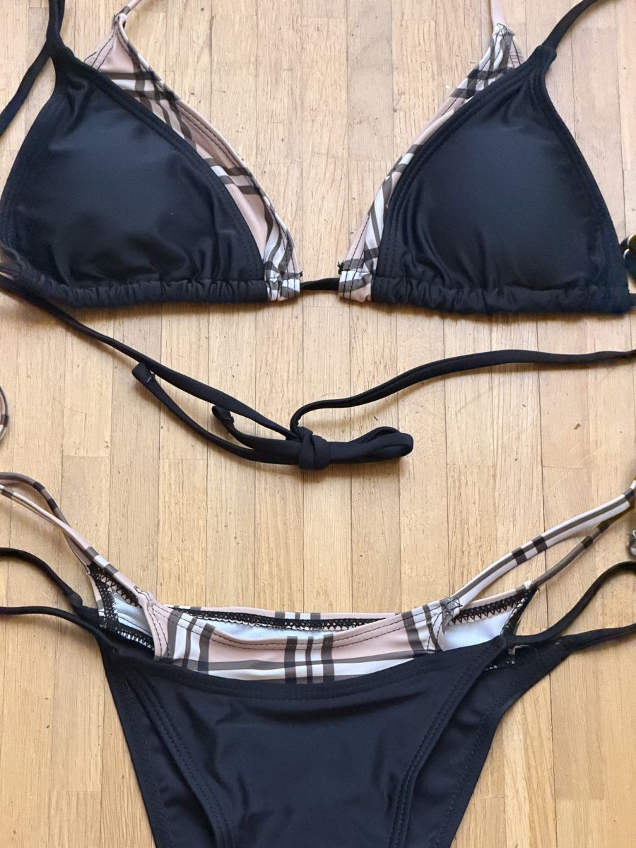 Costumi da bagno & Bikini: Maillot de bain noir et brun 2 pièces – Nuovo e nell'imballaggio originale da Le Lignon venduto da Ana2831 1