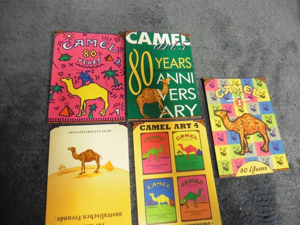 CAMEL-Cigaretten,5 Werbe-Grafiken,Art Collection,80 Jahre! | Kaufen auf ...