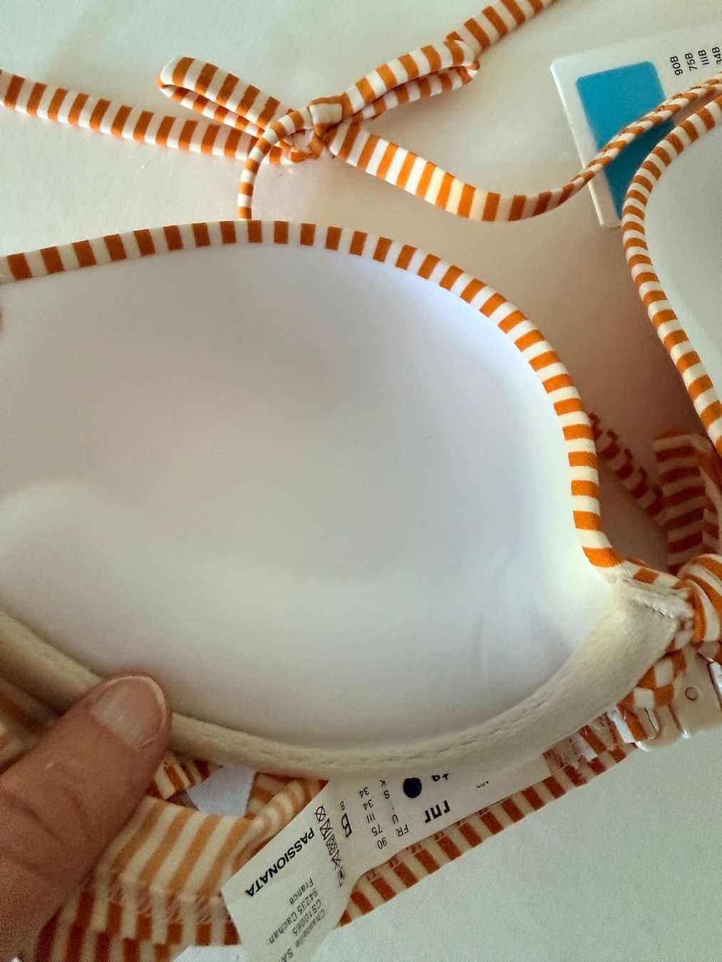Passionata Costumi da bagno & Bikini: PASSIONATA, Bikini, Grösse 75B/38, Farbe Orange/Weiss – Nuovo e nell'imballaggio originale da Rudolfstetten venduto da gst_g7xl 9