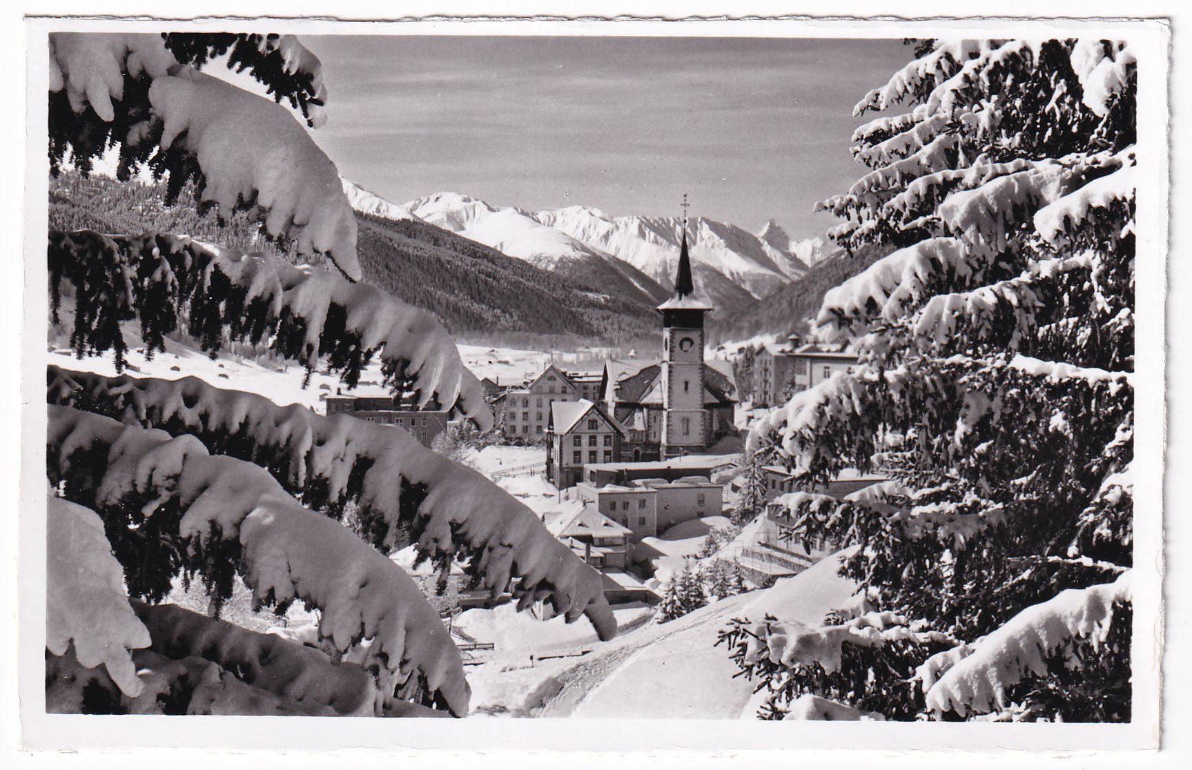 Cartoline postali: Davos  1955 – Usato da Cormoret venduto da Pascalll2001