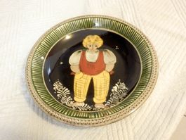 Früchteschale, Bauernkeramik, Hugo Kohler Biel, handgemacht
