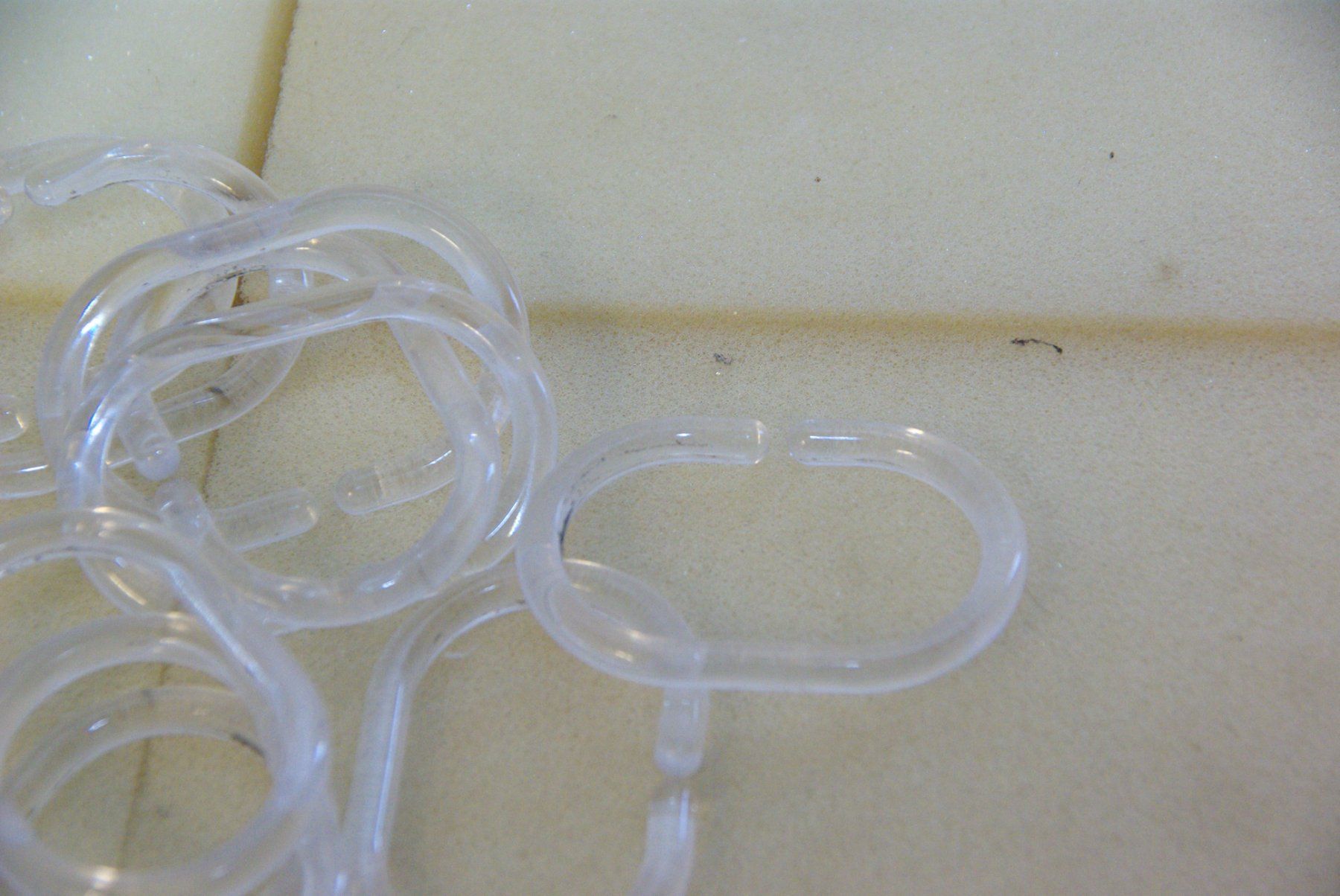 Altro per la casa: 10x transparente Duschvorhang Ringe – Usato da Herisau venduto da Cevianer1844 1