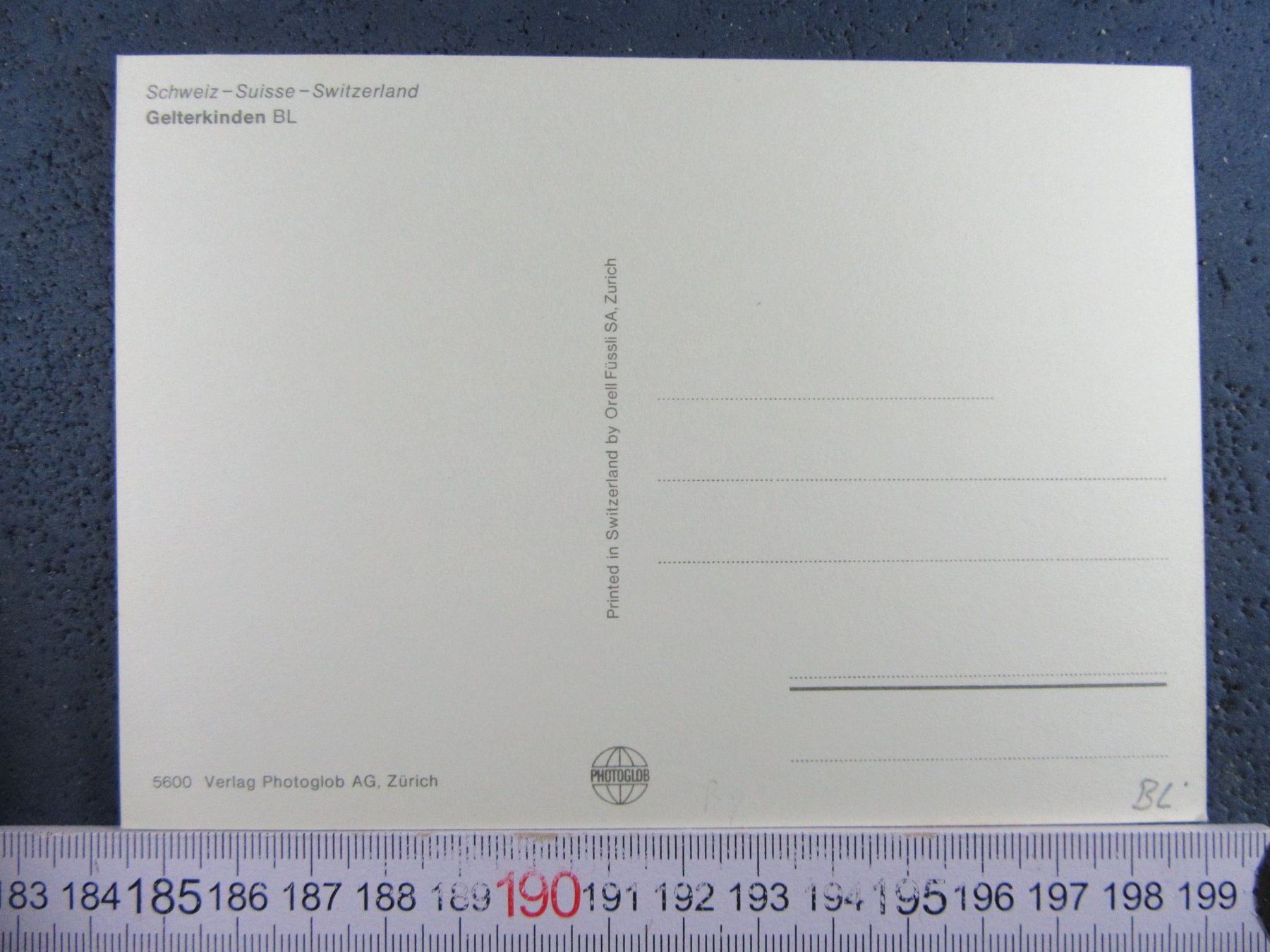 Cartoline postali: GELTERKINDEN BL-AK – Usato da Ettingen venduto da Hausi4711 1