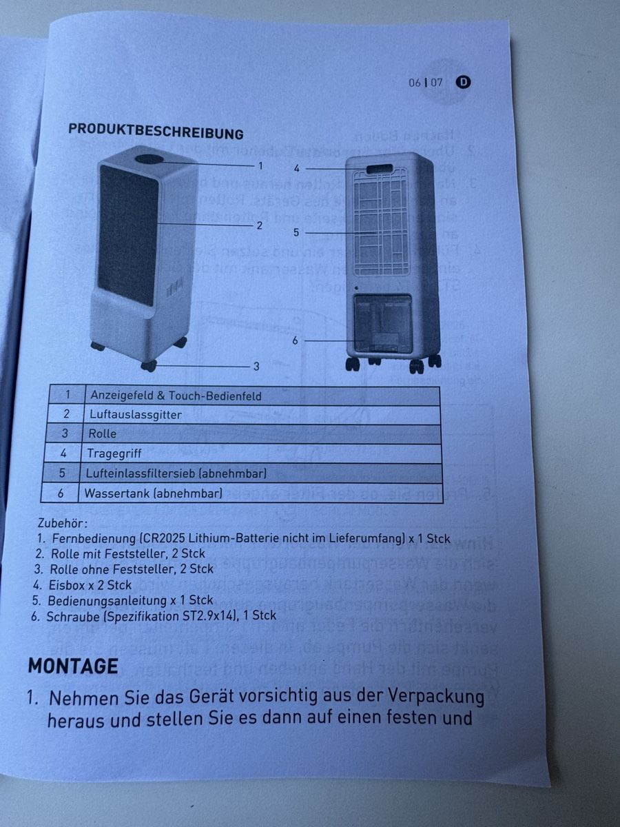 Ventilatori: Ayce Luftkühler / 6 Liter – Usato da Sachseln venduto da Fab_Huw 9