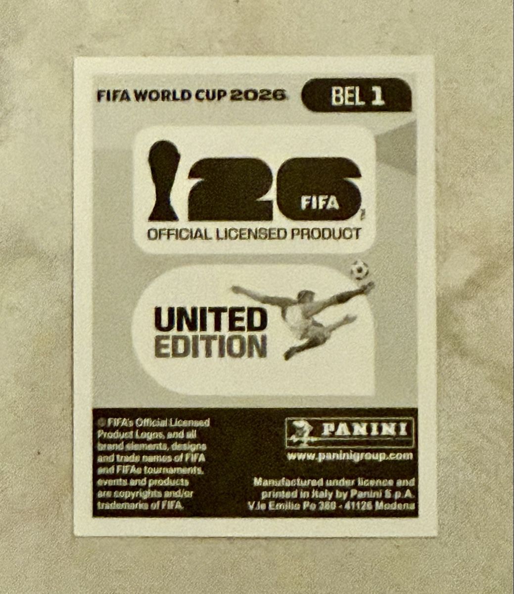 Panini Carte collezionabili: Panini WM 2026!!! BEL 1 – Nuovo (secondo la descrizione) da Oberentfelden venduto da NunoLouro 1