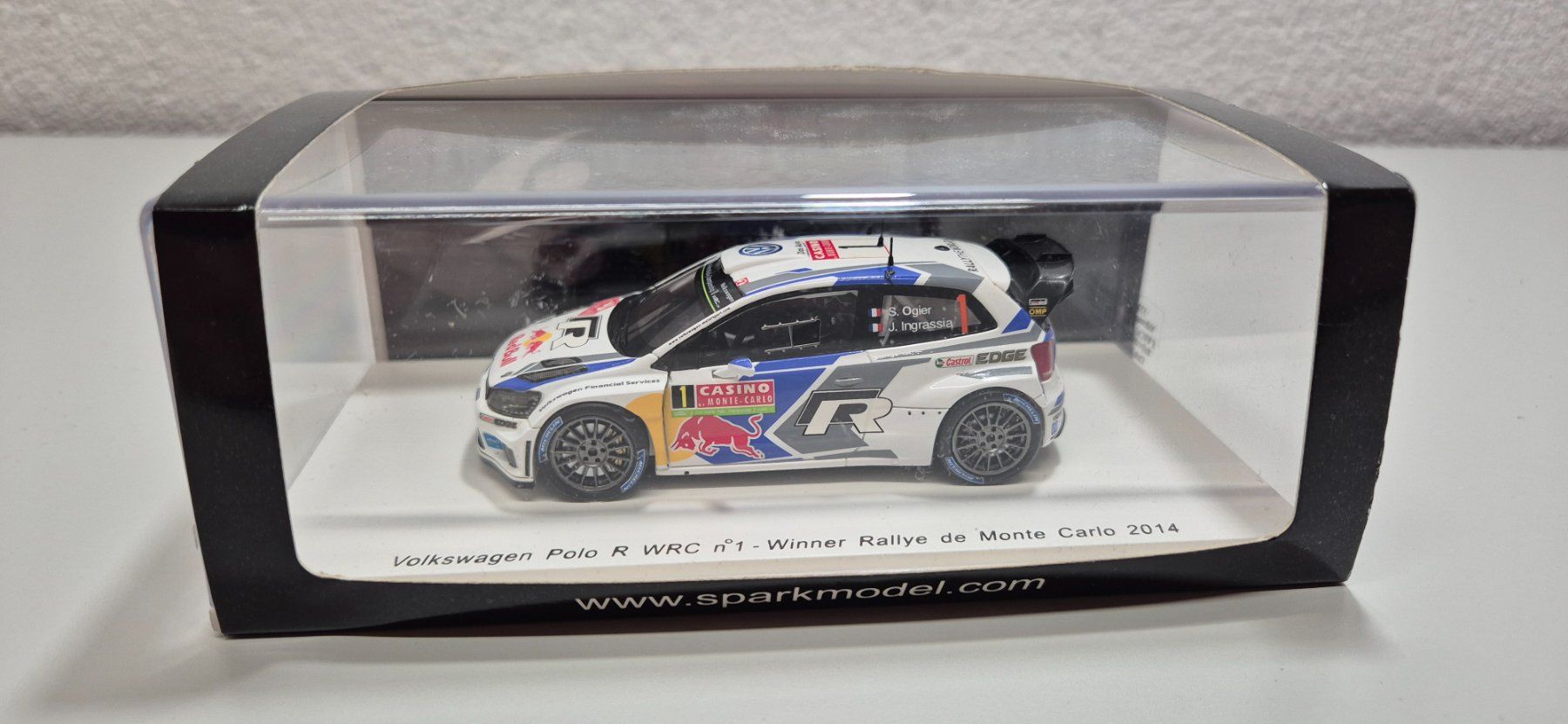 Volkswagen Modellini d'auto: Polo R WRC Winner Monte Carlo 2014 – Nuovo e nell'imballaggio originale da Riggisberg venduto da Mahali04 2