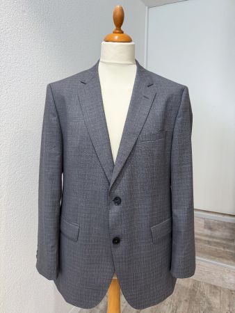 HUGO Hugo Boss Sakko Blazer Grau Schurwolle Gr. 52 / 42R