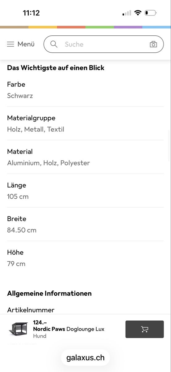 Cucce & Letti: Hundelounge – Nuovo e nell'imballaggio originale da Nänikon venduto da Appollo01 1