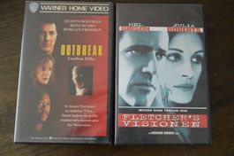 2 VHS Mel Gibson + Dustin Hoffman