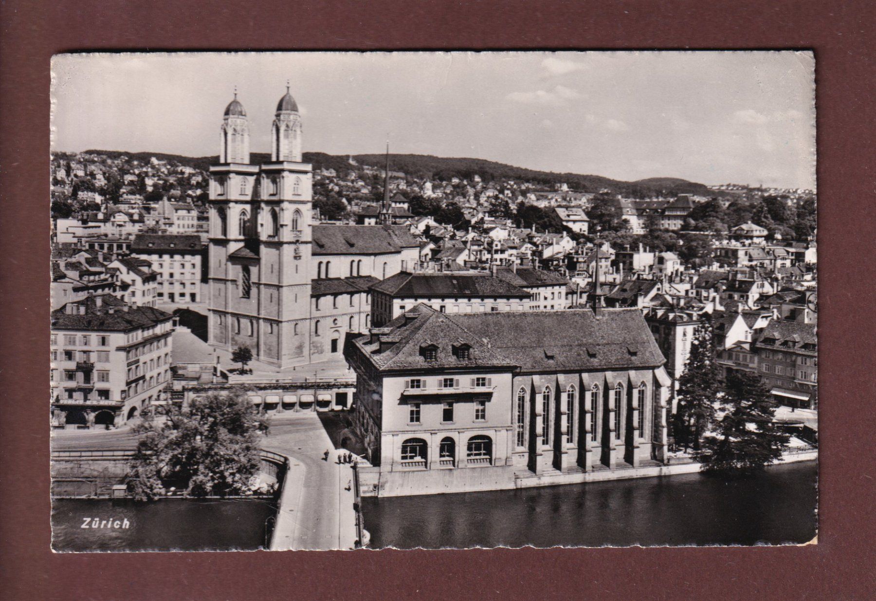 Cartoline postali: ZÜRICH - Teilansicht - 1952 // Falte // – Usato da Pully venduto da nicecards