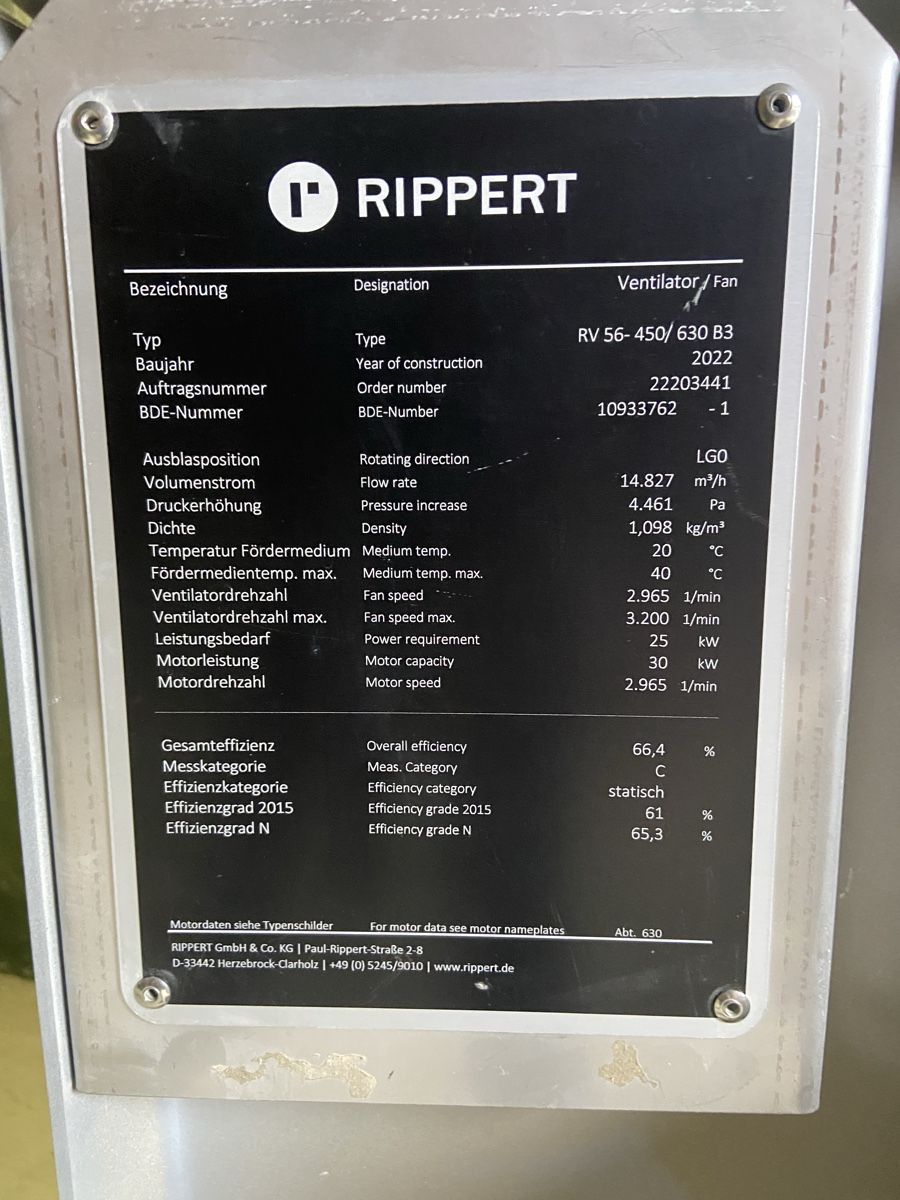 Toutes les machines: Ventilator Rippert 30 KW – D'occasion à Dübendorf par ramstein66 1