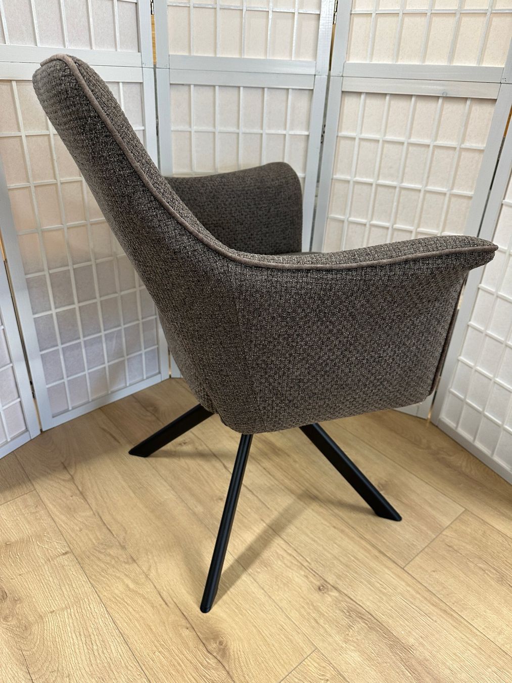 Stühle: 4 Drehsessel WIZARD B Stoff cappuccino Taschenfederkernsitz – Neu (gemäss Beschreibung) aus Unterentfelden von moebelrufli 7