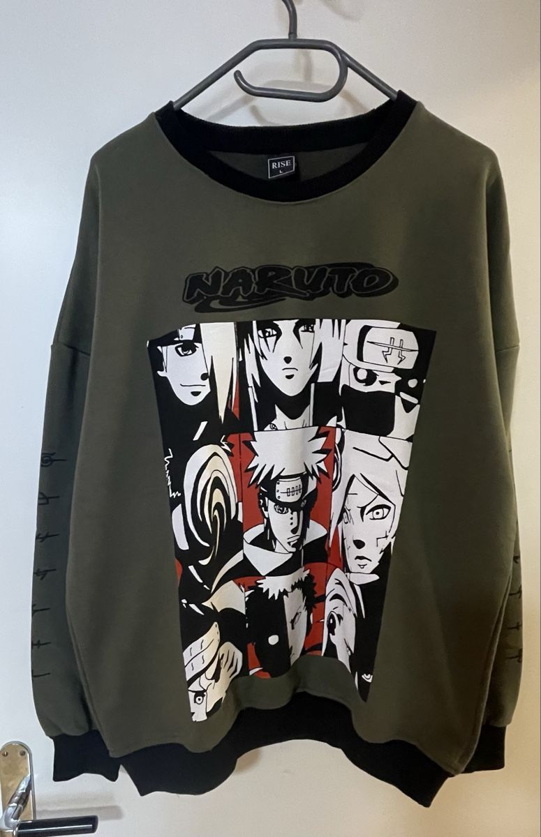 Maglioni & Felpe: Naruto Pullover grün und schwarz Grösse L – Nuovo (secondo la descrizione) da Wil SG venduto da WauWauBoutique