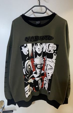 Naruto Pullover grün und schwarz Grösse L