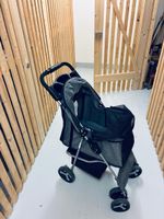 Hundewagen Buggy Trixie grau gebraucht guter Zustand
