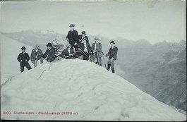 CLARIDENSTOCK Glarneralpen Gruppe Bergsteiger