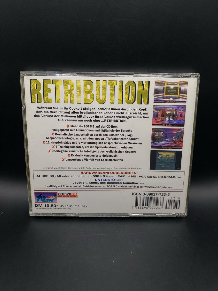 Spiele: Retribution 1994 PC CD-ROM komplett deutsche Version – Gebraucht aus Kirchberg BE von swiss_slab 1