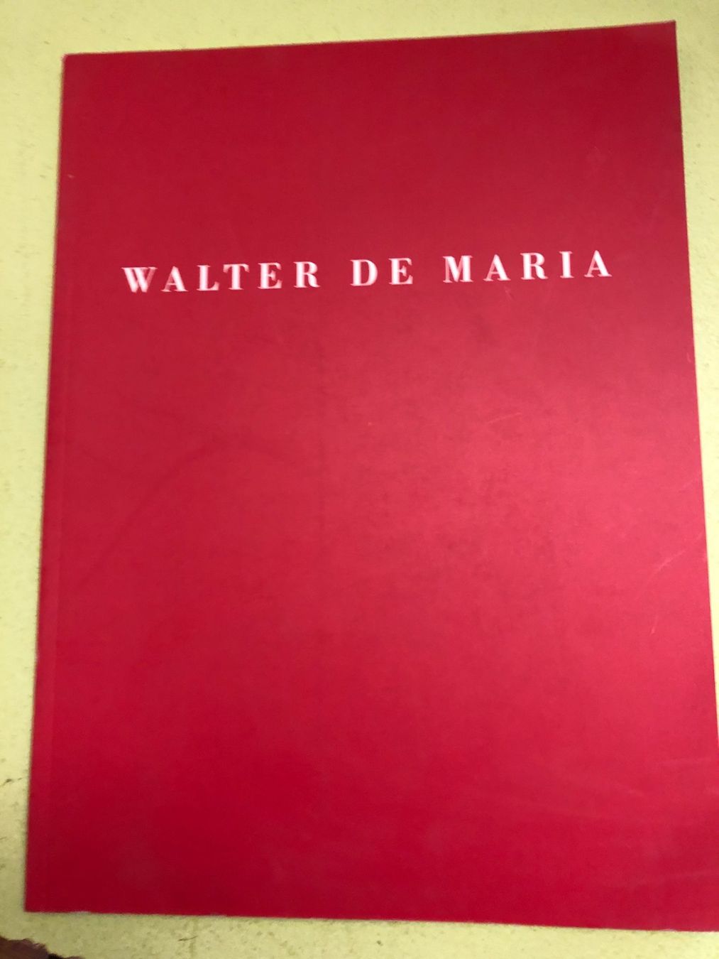Libri: Walter de Maria: The 2000 Sculpture. – Usato da Zürich venduto da allp