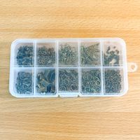 Schmucksortierbox mit Zubehörteilen bronzefarben
