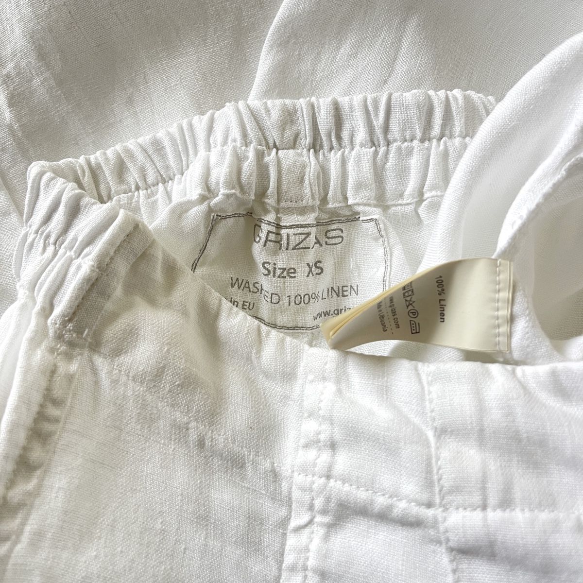Grizas Pantaloni: GRIZAS White Linen Pants – Nuovo (secondo la descrizione) da Freienbach venduto da Avviivva_Shop 7
