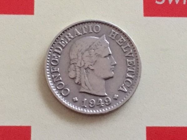 Tutti le monete: 5 Rappen 1949 -vz – Usato da Elsau venduto da herbybay