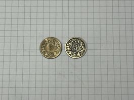 Lot 5 Rappen 1850 