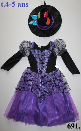 Costume sorcière / Hexe t. 4 - 5 ans