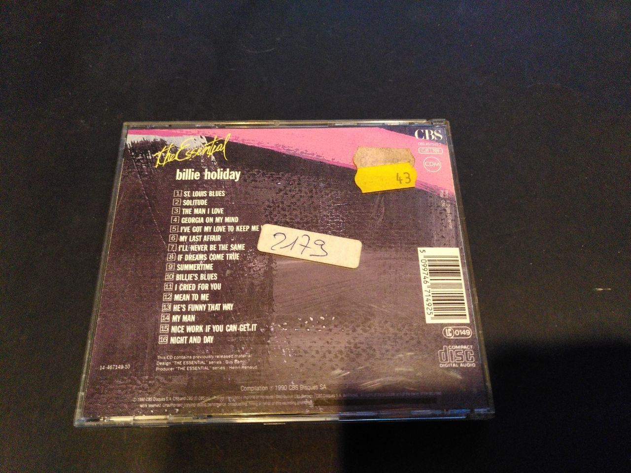 CD: CD Billie Holiday The Essential – Usato da Plan-les-Ouates venduto da jyg_bts5 1