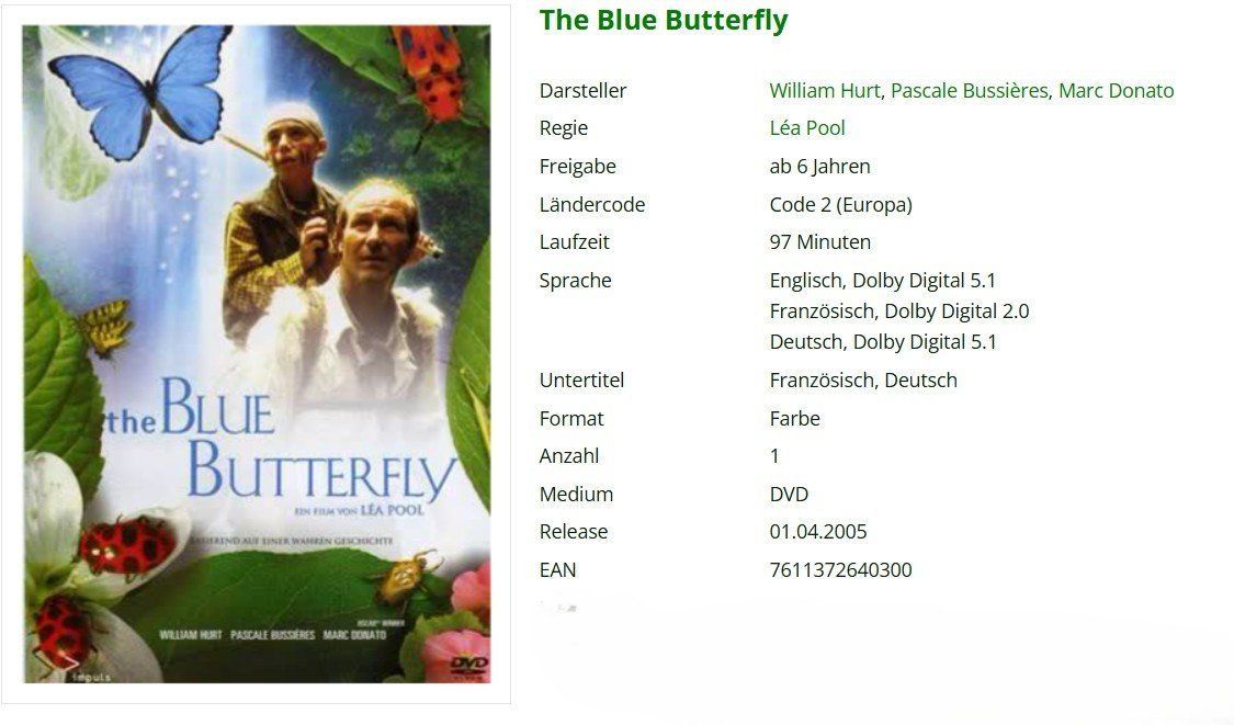 Tutti i DVDs: Der blaue Schmetterling – Usato da Dietikon venduto da Ruempfli