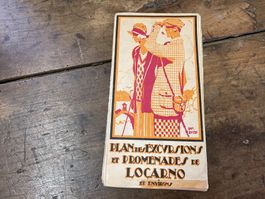 Plan des Excursions et promenades de Locarno um 1920