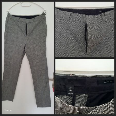 ***H&M*** Business Hose Gr 50 grau-karriert