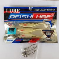 3 Zander Barsch köder+3passende Jigköpfe